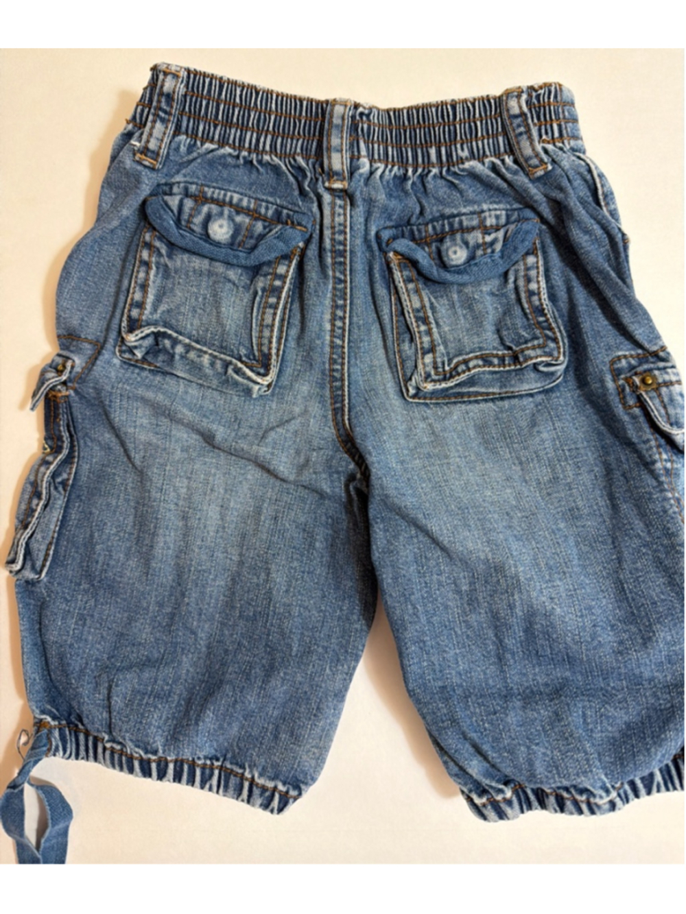 Baby Gap Girls Vintage Floral Embroidered Denim Cargo Shorts 3T - Picture 7 of 8